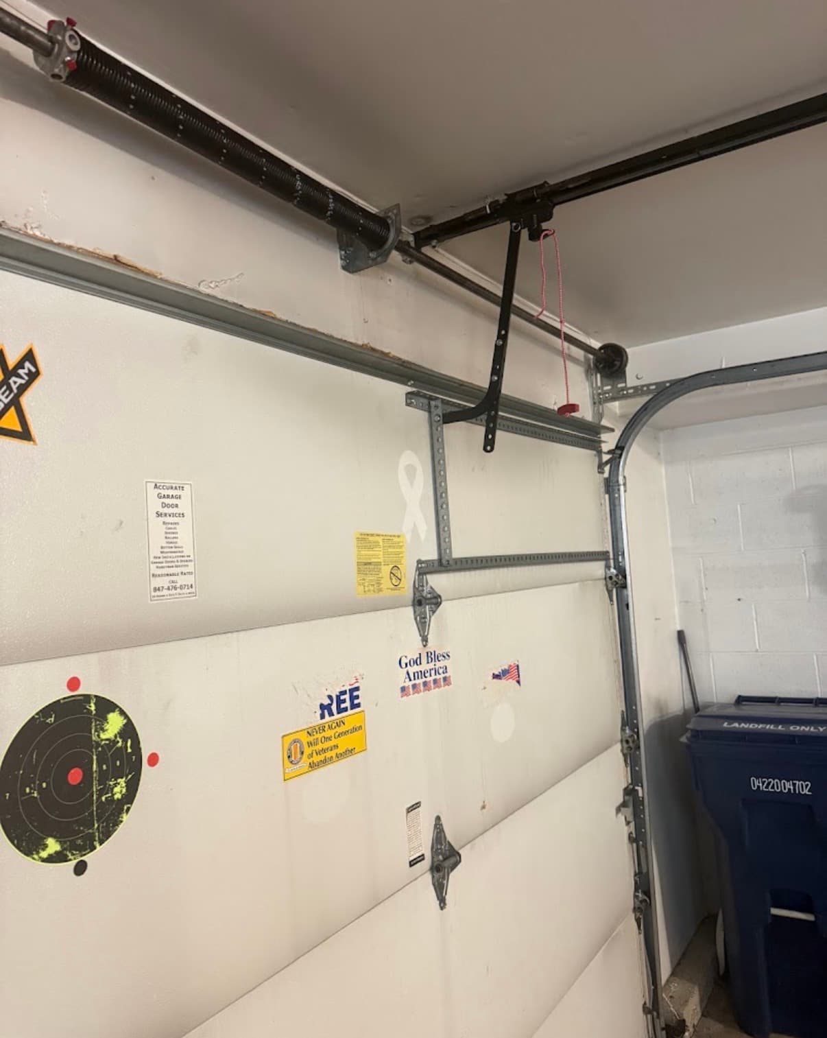 Broken Garage Door Spring Repaired in Schaumburg